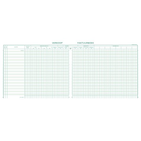 Exacompta register verkoop, ft 27 x 32 cm, Nederlandstalig
