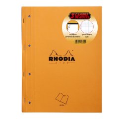 Bloc de cours, format A4, séyès, orange, 80 feuilles