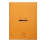 Bloc de cours, format A4, séyès, orange, 80 feuilles