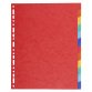 Intercalaire A4+ carte lustrée Exacompta 12 onglets neutres multicolores - 1 jeu
