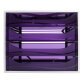 ECOBOX 4 tiroirs - Gris/violet transparent