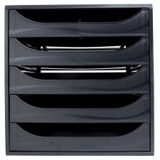 ECOBOX Caisson 5 tiroirs - Noir