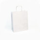 Paquet de 25 sacs kraft lisse 110g, 22x10x27cm, Blanc - Blanc