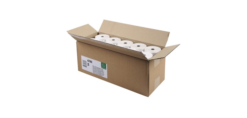 Bobines tickets de caisse Exacompta 43706E - l 80 mm x L 72 m, Ø 70 mm - 1 pli(s) - Paquet de 5