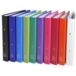 Exacompta PP covered Ring Binder, A4, 2 rings, 40mm spine - Assorted colours