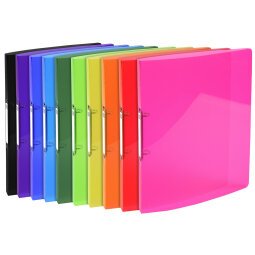 Exacompta Iderama Ring Binder PP, 2x15mm Rings, A4 - Assorted colours