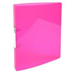 Classeur 2 anneaux 30mm IDERAMA PP - A4 maxi - Rose