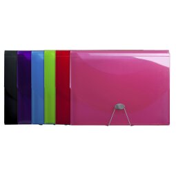 Exacompta Iderama PP Multipart Expanding Case, A4 - Assorted colours