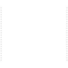 "2000 feuilles de listing blanc 380x12"" 1pli Bandes Caroll Détachables 70g" - Blanc