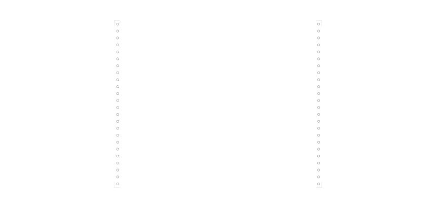 "2000 feuilles de listing blanc 380x12"" 1pli Bandes Caroll Détachables 70g" - Blanc