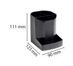 Exacompta EcoBlack Mini-OCTO Recycled Pen Pot - Black