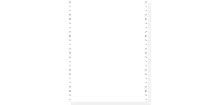 "1000 feuilles de listing autocopiantes blanc 240x12"" 2plis Bandes Caroll Détachables" - Blanc