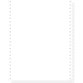"1000 feuilles de listing autocopiantes blanc 240x12"" 2plis Bandes Caroll Détachables" - Blanc