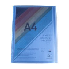 "Display Book Translucent PP Welded, A4" - Assorted colours