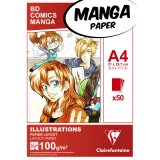 Bloc de papier Layout MANGA ILLUSTRATIONS, A4