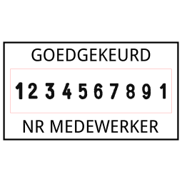 Trodat Professional 55510/PL nummerstempel