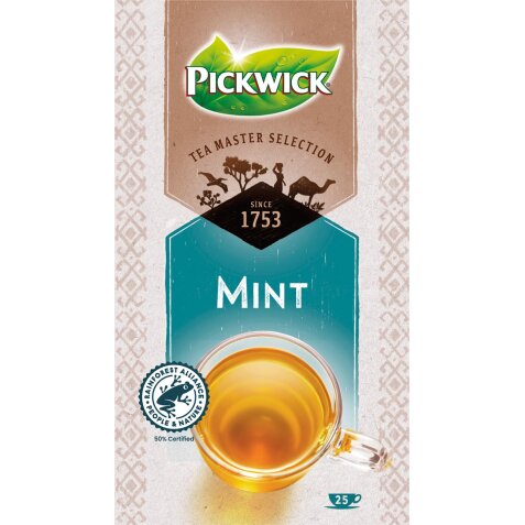 Pickwick Tea Master Selection, menthe, paquet de 25 pièces