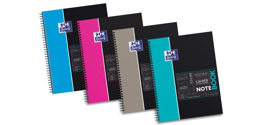 Spiralheft Oxford Studenten Notizbuch A4+ 24 x 32 cm klein kariert 160 Seiten