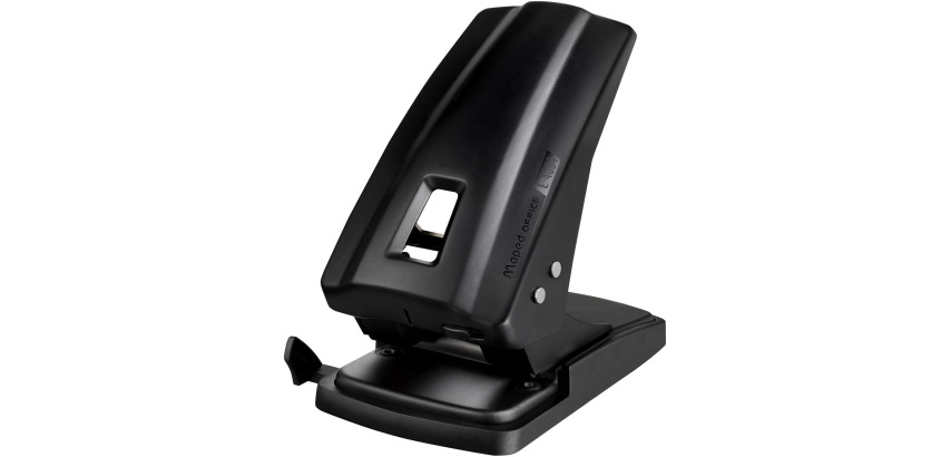 Maped Essentials Metal Hole Punch, 60/65 sheets, black, in box