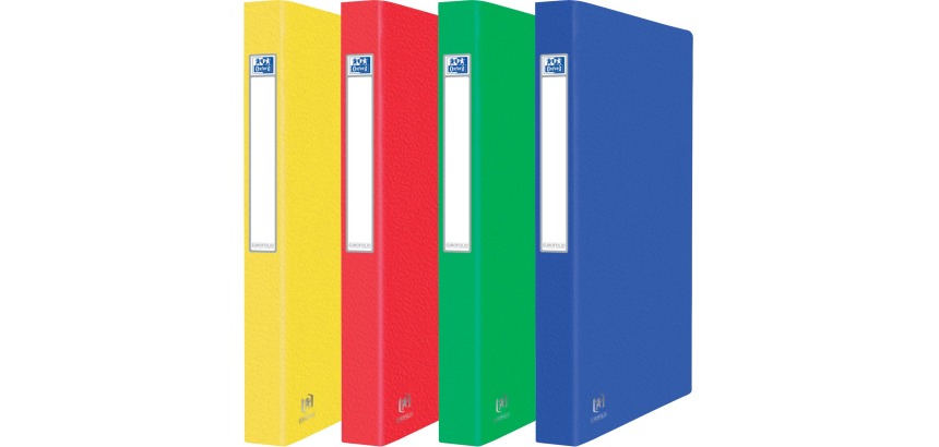 Elba Oxford Eurofolio Ordner, für A4, 2 Ringe, sortierte Farben