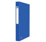 Classeur 2 anneaux cartonné Oxford Eurofolio+  A4 - Dos 3,5 cm bleu