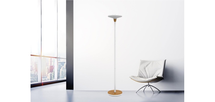 Lampadaire à LED BALY BAMBOO, dimmable