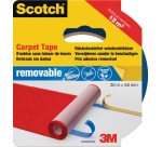 Scotch tapijttape, verwijderbaar, 50 mm, rouleau de 20 m