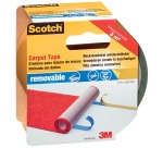 Scotch ruban double-face pour moquette et vinyle Removable, ft 50 mm x 7 m, sous blister