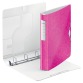 Classeur 4 anneaux plastifié Leitz Active Wow SoftClick A4 - Dos 4,9 cm rose