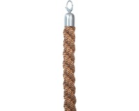 En_corde tressee brun chrome