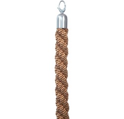 Securit corde tressée bronze avec des crochets chromés