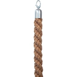 Securit corde tressée bronze avec des crochets chromés