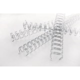 GBC WireBind reliures, boîte de 100 pièces, ft A5, 8 mm, argent