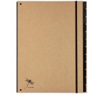 Pagna sorteermap Pur voor ft A4, 12 vakken, bruin