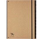 Pagna sorteermap Pur voor ft A4, 12 vakken, bruin