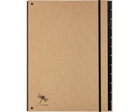 Pagna trieur Pur pour ft A4, 12 compartiments, brun