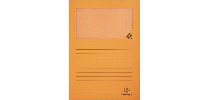 Exacompta Forever Recycled Window Folder, A4 (Pack 100)
