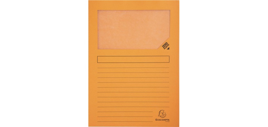 Packung mit 100 Fenstermappen Forever 130g, 22x31 cm für DIN A4, plastikfrei