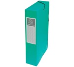 Archivbox aus Colorspan-Karton 600g, Rückenbreite 25mm, Gummizuverschluss, Rückenetikett, 25x33cm für DIN A4