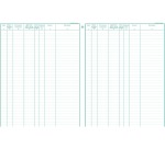 Registre Piqûre garagiste 320X250mm 80 feuilles bleu (néerlandais)