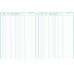 Registre Piqûre garagiste 320X250mm 80 feuilles bleu (néerlandais)