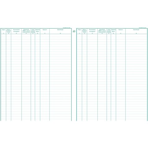 Register Piqure garagisten 320x250mm 80vel assorti