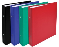 Exacompta PP/Board A5 Ring binder (2x25mm Rings) - Assorted colours