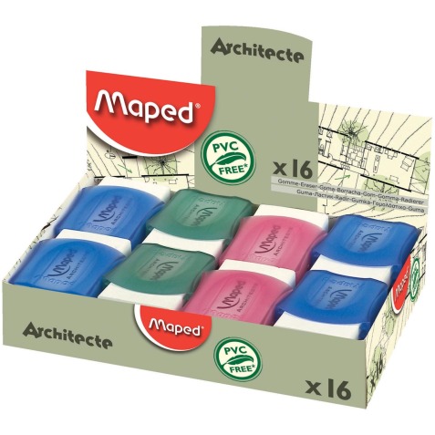 Maped gum Architecte doos van 16 stuks