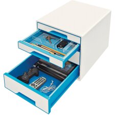 Ladenbox Leitz WOW 4 laden wit/blauw