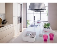 Bac de rangement My Box, A5, blanc/gris