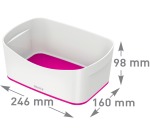 Bac de rangement My Box, A5, blanc/gris