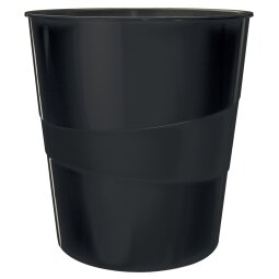 Corbeille à papier Leitz WOW 15 litres noir