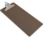 Securit rekening clipboard, bruin met RVS Clip, 27,8 x 11,4 cm
