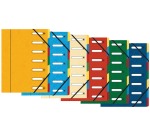 Sorteermap HARMONIKA® met uitrekbare rug en uitgesneden vensters - 7 indelingen